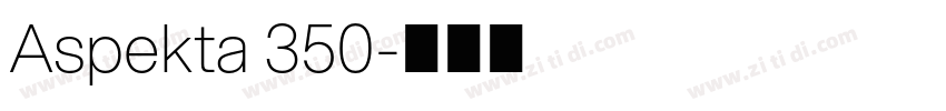 Aspekta 350字体转换